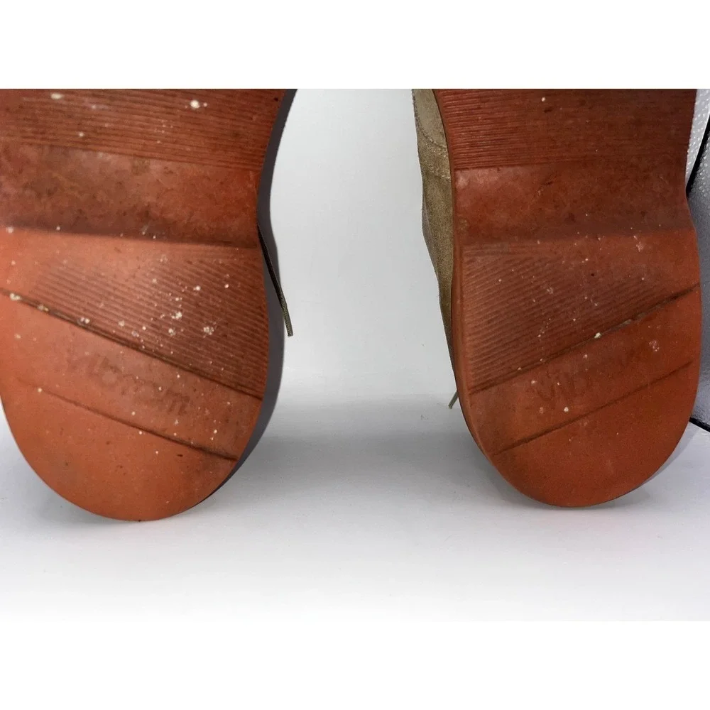 LL‎ Bean Mens Oxford Lace Up Suede Tan Leather Sole Dress Shoes Size 8.5 B